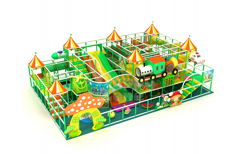 HappyZone Pastoral Style Kids Indoor Playground Commercial Soft Play Equipment for Children's Park