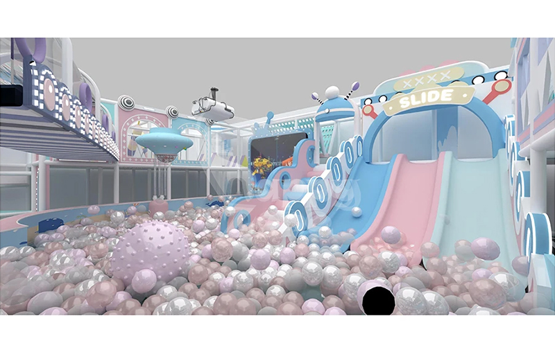 Premium Pastel Indoor Play Equipment | Custom Space Playground Solutions