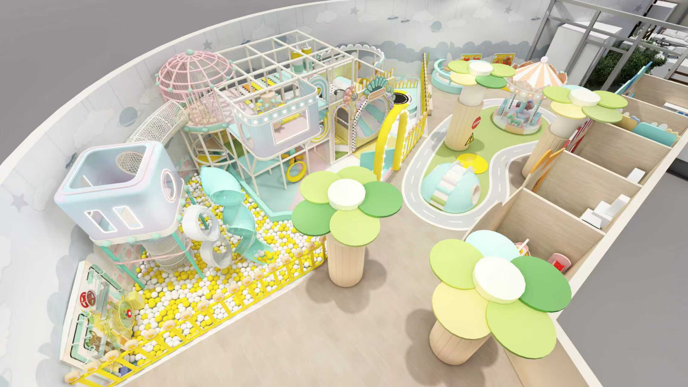Green Theme Indoor Kids Playground | Professional Soft Play Area Manufacturer & Supplier