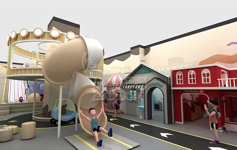 Mini Career Town Indoor Playground | Immersive Role-Play & Sensory Soft Play