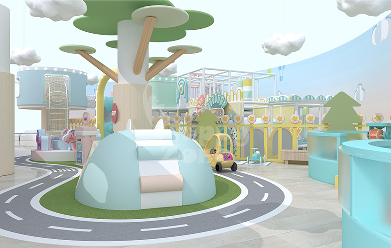 modern kids indoor play area