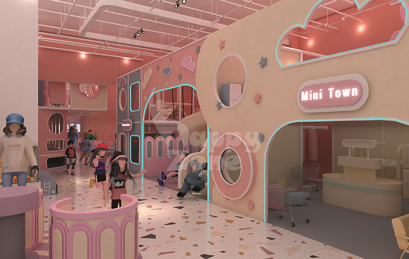 Macaron Style Custom Indoor Playground | Pastel Kids Soft Play Amusement Equipment for Kids Party