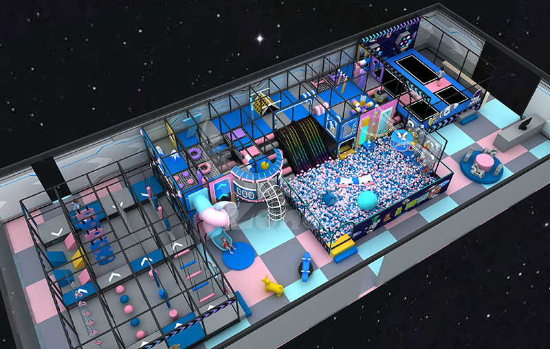 Custom Kids Sports Trampoline Park | Commercial Indoor Trampoline Playground Equipment for Family Entertainment Center