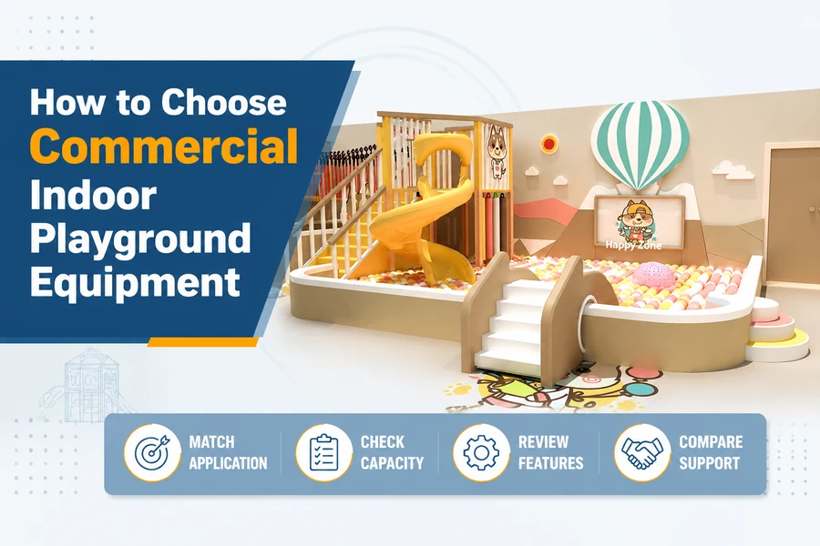 commercial indoor playground equipment promotional poster for How to Choose Commercial Indoor Playground Equipment